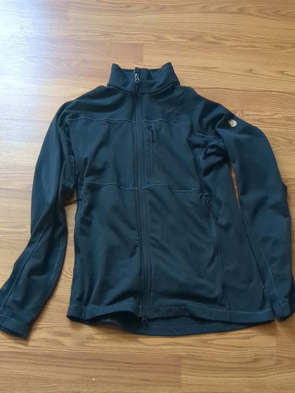 Fjallraven Abisko Lite Fleece Jacket M Black Mens Size Medium